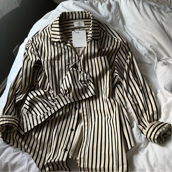 DISSH Tops - Dissh Button Up and Bralette Set